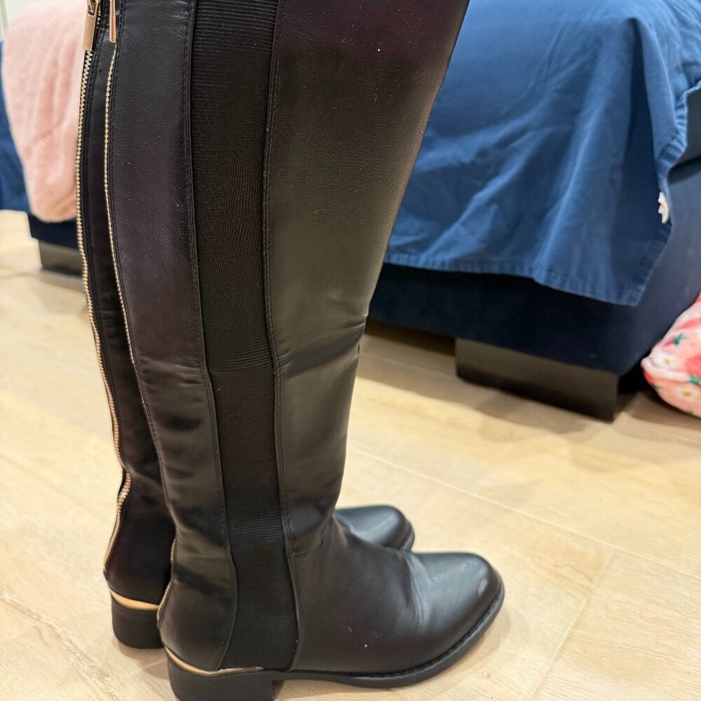 Black Knee High Boots